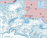 Fig. 4. Bathymetric map of continental shelf around Cosquer Cave