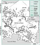 Fig. 6. 1/25.000 bathymetric map and geomorphologic interpretation